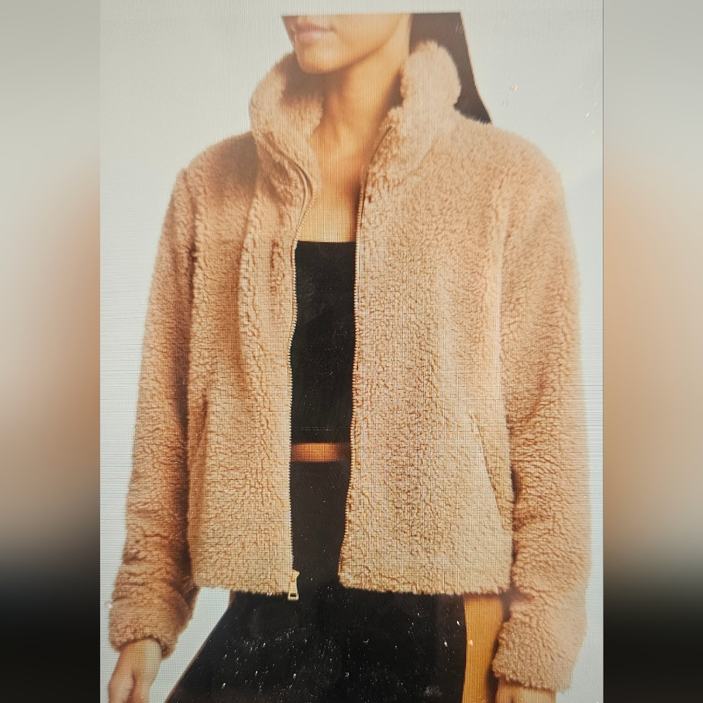 Beyond Yoga Plush Teddy Jacket - Camel Beige